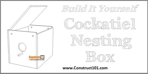 DIY Cockatiel Nesting Box | PDF Download - Construct101