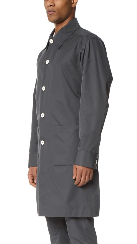 Marni Cotton Technical Poplin Lab Coat In Grey Gray For Men Lyst