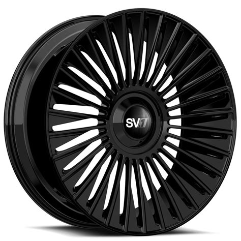 Savini Forged Wheels Sv X Gloss Black Floating Cap Monoblock