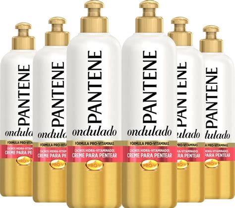 Kit Creme De Pentear Pantene Cachos Ondulados 240g 06 Unidades