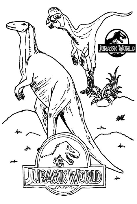 Free Jurassic World Coloring Sheet Coloring Page Free Printable Coloring Pages