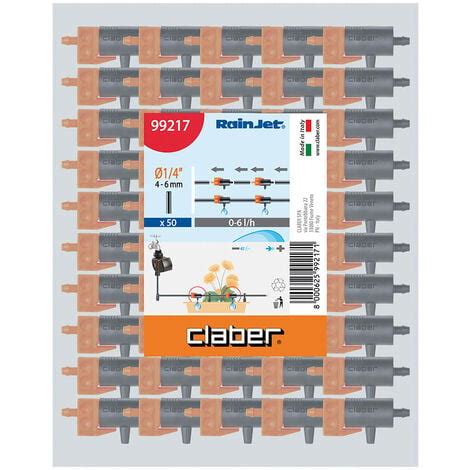 Goutteur en ligne de 0 6 l h Claber réglable pour système d arrosage