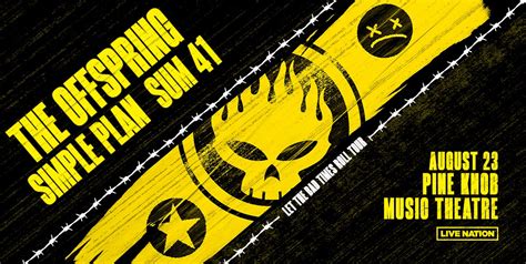 The Offspring “let The Bad Times Roll” Tour With Special Guests Sum 41 And Simple Plan To Visit