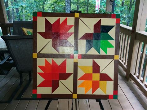 Fall Leaves Barn Quilt Diy Quilting Designs