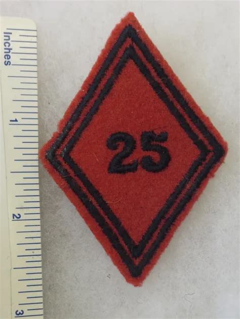 ORIGINAL VINTAGE ARMÉE FRANÇAISE 25ème RÉGIMENT D ARTILLERIE MANCHE