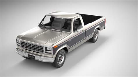 3d Ford F 150 Ranger 1980 Model Turbosquid 1786791
