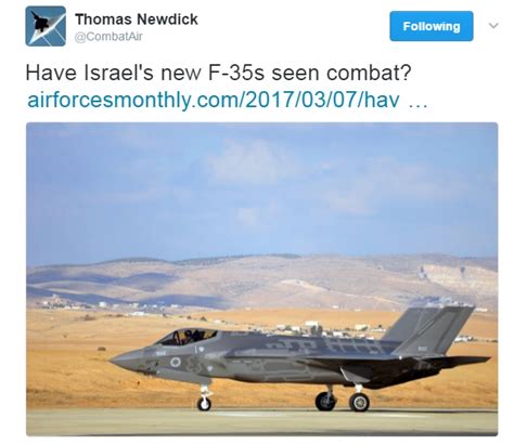 Jet & Prop by FalkeEins: Israeli F-35s have already seen combat action