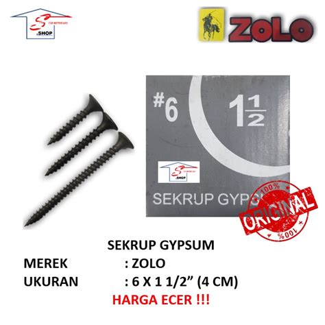 Jual Sekrup Gypsum Skrup Gypsum X Cm Zolo Original