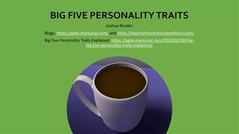 Big Five Personality Traits The Five Factor Model Ppt