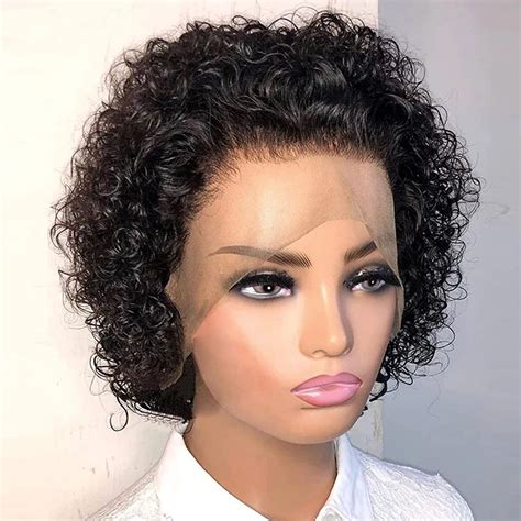 Curly Side Part Bob Short Hair Wig X Transparent Lace Wig