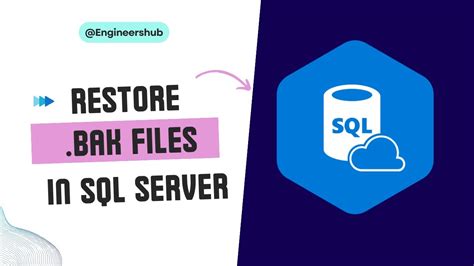 How To Import Bak Files On Sql Server Youtube