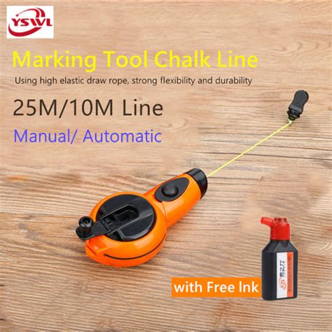 Pitik Marking Tools Chalk Line Reelmanual Automatic25 Meters 10