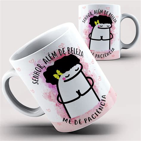 Caneca Flork Senhor Me D Paci Ncia Al M De Beleza Elo