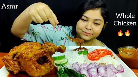 Asmr Eating Spicy Whole Chicken Curry Eating Show Mukbang Big