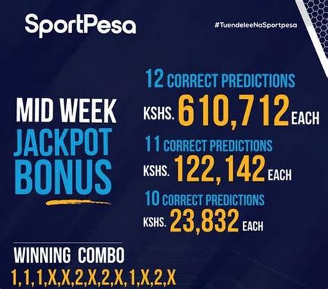 Congratulations Here Is The Result For Sportpesa Midweek Jackpot For