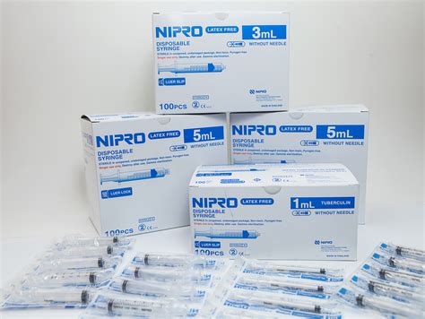 Nipro Disposable Syringes Ml Luer Slip Without Needle Sterile Sea