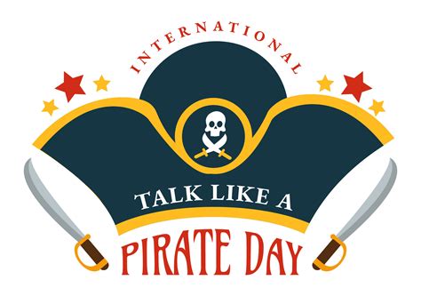 International Talk Like A Pirate Day Vector Illustration With Cute