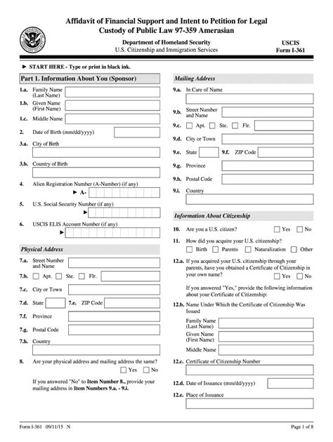 Fillable Online Uscis Form I Uscis Fax Email Print Pdffiller