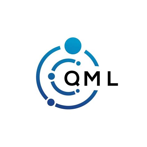 Qml Letter Technology Logo Design On White Background Qml Creative