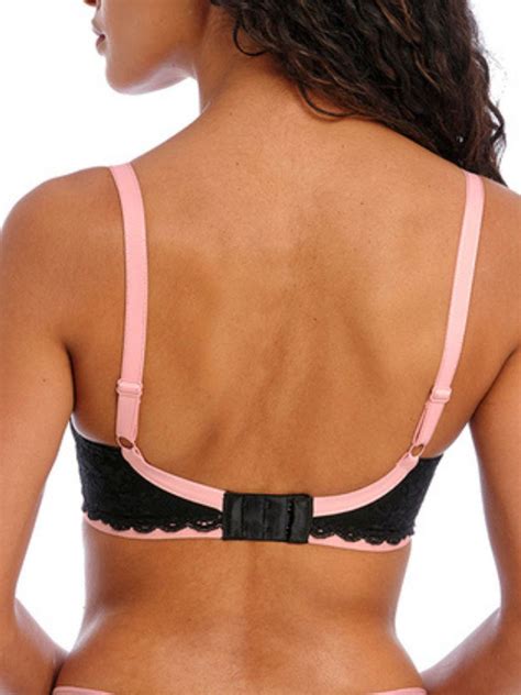 Freya Offbeat Padded Half Cup Bra Black Braforme