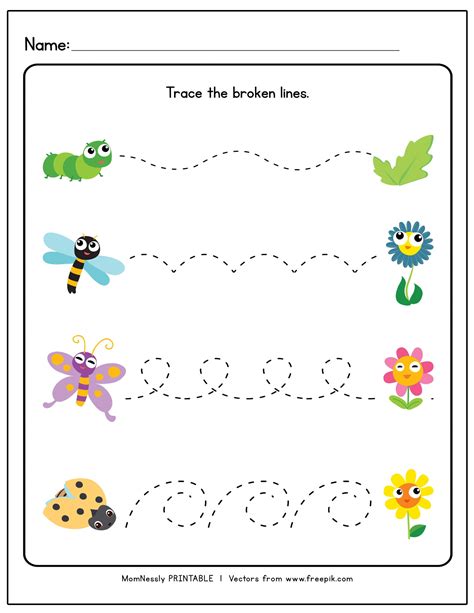 Tracing Lines Activity For Kindergarten