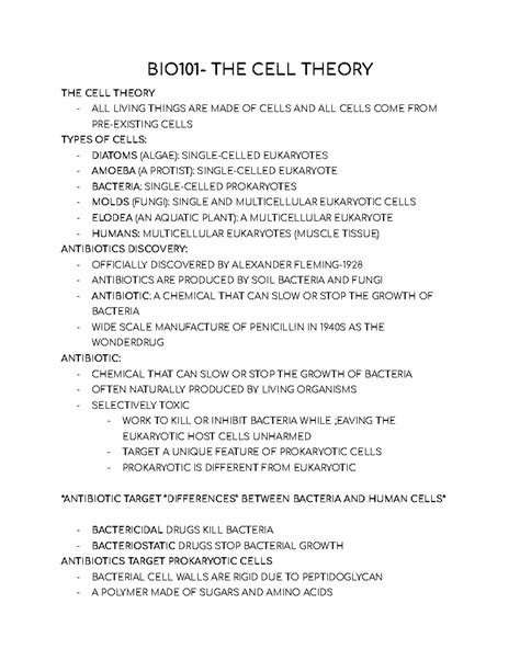 The Cell Theory C Mcalvin Bio101 The Cell Theory The Cell Theory All Living Things Are