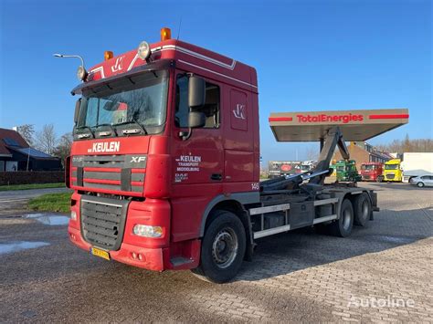 DAF XF 105 410 6x2 Hooksystem 25 Ton Hook Lift Truck For Sale