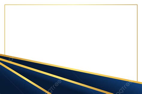 Blue Gold Elegant Certificate Border With Gradation Color Vector