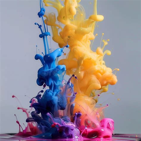 Pink Paint Powder Explosion Isolated On White Background Stock