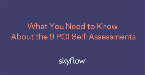 What You Need To Know About The 9 Pci Self Assessments Skyflow