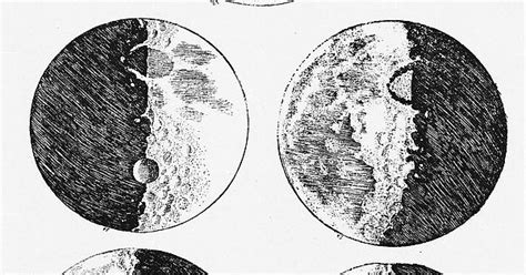 Galileo S Sketches Of The Moon 1610 Imgur