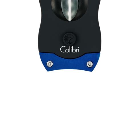 Colibri V Cut Kerbschnitt Zigarrencutter Schwarz Blau Kubazigarren Ch