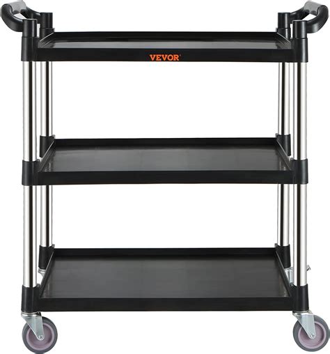 Vevor Utility Service Cart Shelf Heavy Duty Lbs Food Service Cart