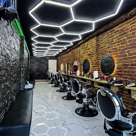 What Benefits Of 1 Set Hexagon Led Light In Your Barbershop