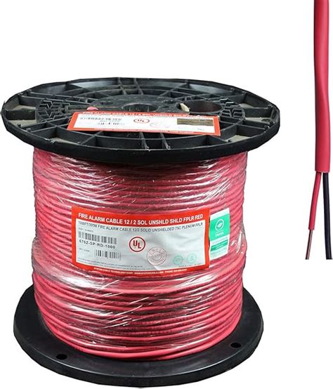 Amazon 12 2 Solid Unshielded Fire Alarm Cable UL FPLR CL3R FT4