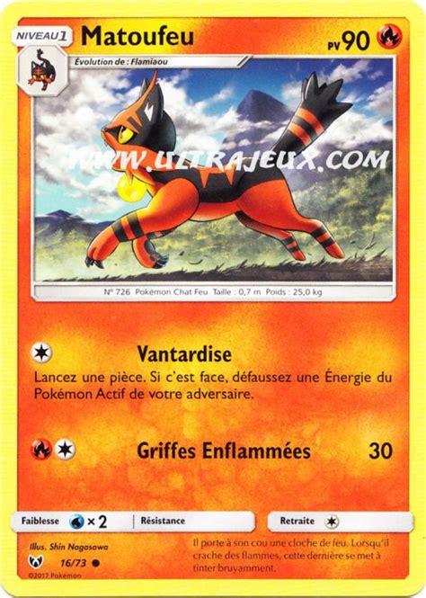 Matoufeu 16 R 78 Carte Pokémon Cartes à l Unité Français UltraJeux