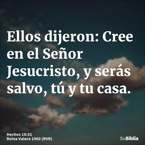 Hechos 16 31 Biblia