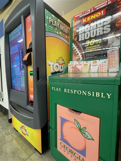 A Lottery Machine Kiosk Located Inside A Publix Grocery Store Editorial