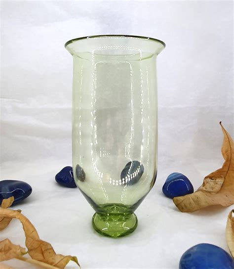 Verre Gallo Romain Grand Gobelet Conique A Pied Annulaire Vt