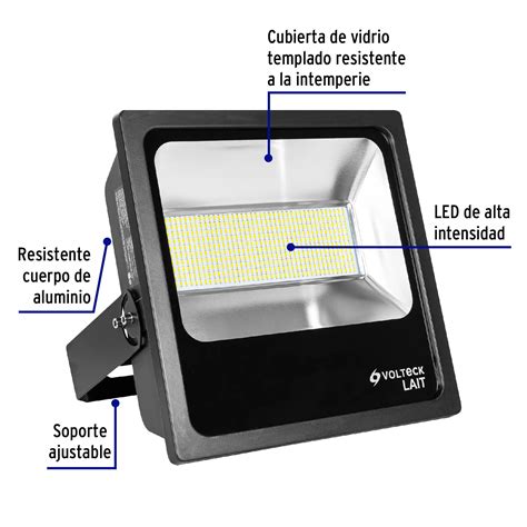 Reflector Delgado De Led W Luz C Lida Volteck