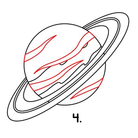 How To Draw Saturn Easy Step-by-Step Tutorial - Made with HAPPY