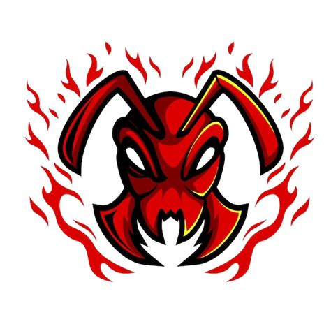 Premium Vector Head Ant Mascot Logo Illustration