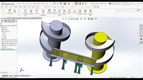 Solidworks Tutorial Spiral Chute Spiral Conveyor Cad Tutorial