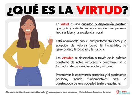 Qu Es La Virtud Definici N De Virtud