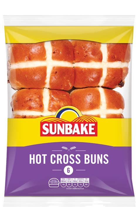 Traditional Hot Cross Buns 6 Sunbake