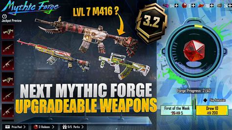 OMG Next Mythic Forge Upgradeable Weapons In 3 2 Update Lvl 7 M416