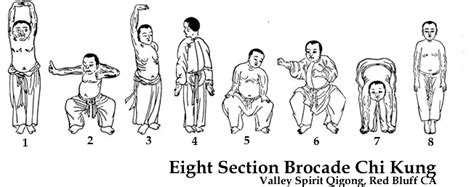 Eight Section Brocade Chi Kung, Ba Duan Jin Qigong, Eight Treasures ...