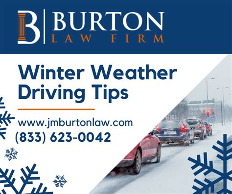 Winter Weather Driving Tips - Burton Law Firm PLLC