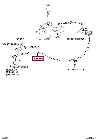 Cable Assy Transmission Control Toyota