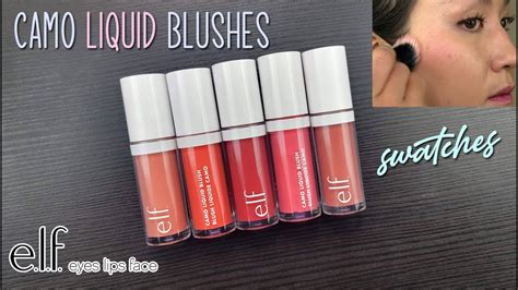 Elf Camo Liquid Blushes Swatches Application Review Youtube